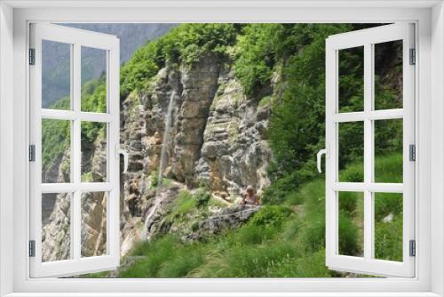 Fototapeta Naklejka Na Ścianę Okno 3D - Sixt Fer a Cheval