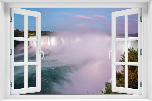 Fototapeta Naklejka Na Ścianę Okno 3D - Niagara falls between Canada and United States of America
