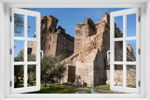 Fototapeta Naklejka Na Ścianę Okno 3D - Red Basilica ( kizil avlu) ,Bergama,Turkey