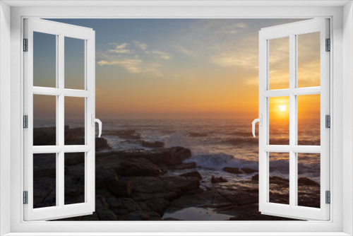 Fototapeta Naklejka Na Ścianę Okno 3D - Ocean view of the south coast of South Africa