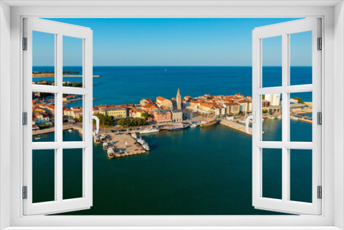 Fototapeta Naklejka Na Ścianę Okno 3D - Aerial photo of Umag town, Istra, Croatia