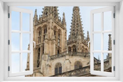 Fototapeta Naklejka Na Ścianę Okno 3D - Exterior view of the gothic cathedral of Burgos, Castilla León, Spain.