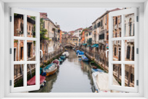 Fototapeta Naklejka Na Ścianę Okno 3D - View of a Canal in Venice, Veneto, Italy, Europe, World Heritage Site