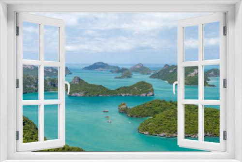 Fototapeta Naklejka Na Ścianę Okno 3D - Marine Park: AngThong Marine National Park Viewpoint