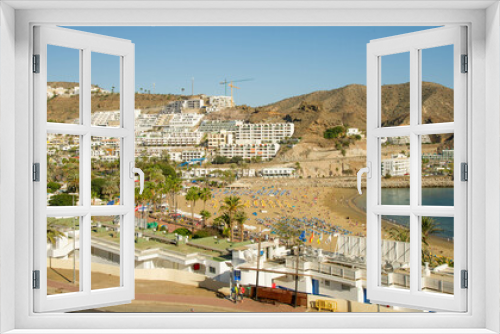 Fototapeta Naklejka Na Ścianę Okno 3D - Puerto Rico village Gran Canaria, Spain