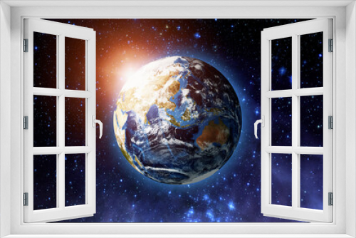 Fototapeta Naklejka Na Ścianę Okno 3D - 宇宙と地球
