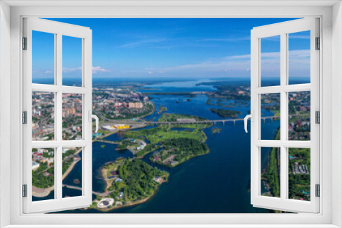 Fototapeta Naklejka Na Ścianę Okno 3D - irkutsk city view panorama angara