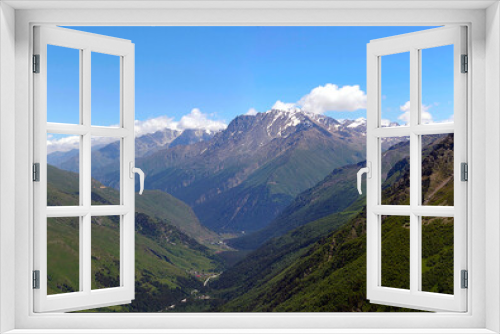 Fototapeta Naklejka Na Ścianę Okno 3D - mountain scenery in the Caucasus