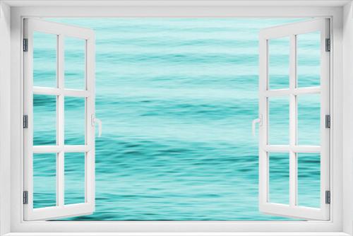 Fototapeta Naklejka Na Ścianę Okno 3D - Hintergrund Wellen Wasser, See und Ozean, Türkis und Blau	