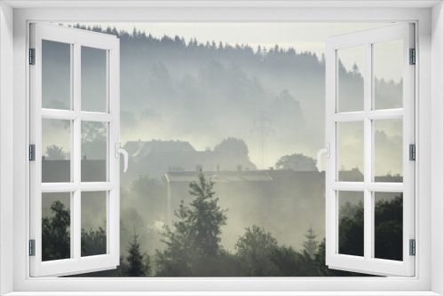 Fototapeta Naklejka Na Ścianę Okno 3D - Mgła