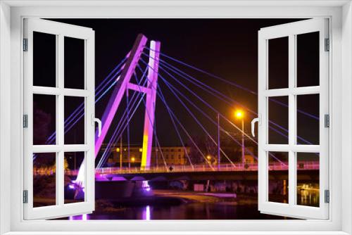 Fototapeta Naklejka Na Ścianę Okno 3D - Wladysław Jagiello bridge over Brda river in Bydgoszcz. Poland