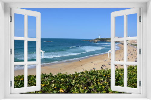 Fototapeta Naklejka Na Ścianę Okno 3D - Grande plage de Biarritz