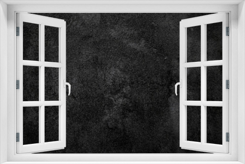 Fototapeta Naklejka Na Ścianę Okno 3D - Dark grey black cement for background. Black stone concrete texture background
