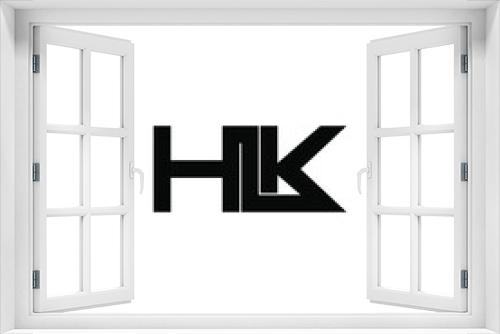 Fototapeta Naklejka Na Ścianę Okno 3D - hlk letter original monogram logo design