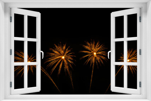 Fototapeta Naklejka Na Ścianę Okno 3D - beautiful colorful fireworks display on celebration night,