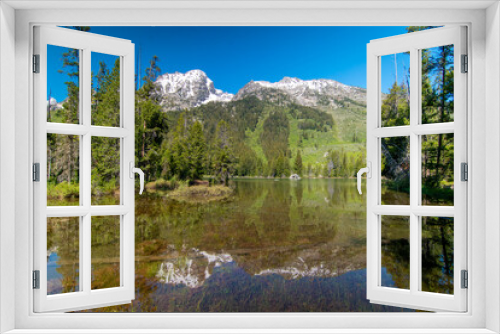 Fototapeta Naklejka Na Ścianę Okno 3D - lake in grand teton national park