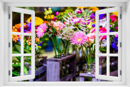 Fototapeta Naklejka Na Ścianę Okno 3D - flowers at a florist - austria