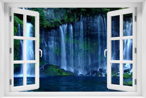 Fototapeta Naklejka Na Ścianę Okno 3D - 静岡県　白糸の滝の風景