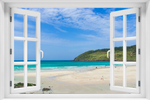 Fototapeta Naklejka Na Ścianę Okno 3D - Beautiful landscape of Hamdeok Beach in Jeju Island, Korea.