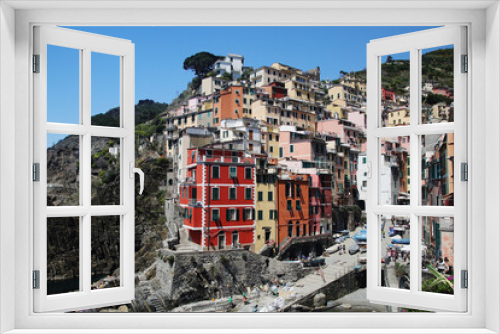 Fototapeta Naklejka Na Ścianę Okno 3D - Riomaggiore village in Cinque Terre national park, Italy