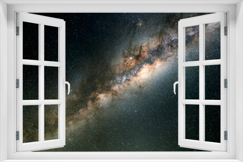 Fototapeta Naklejka Na Ścianę Okno 3D - Milky way and Galactic core. Long exposure photograph.
