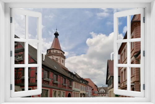 Fototapeta Naklejka Na Ścianę Okno 3D - Straße im historischen Ortskern von Gengenbach