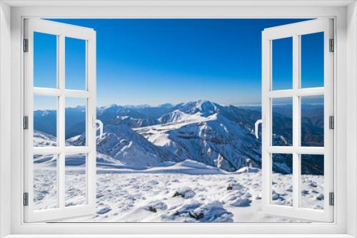 Fototapeta Naklejka Na Ścianę Okno 3D - 11月の北アルプスの山々