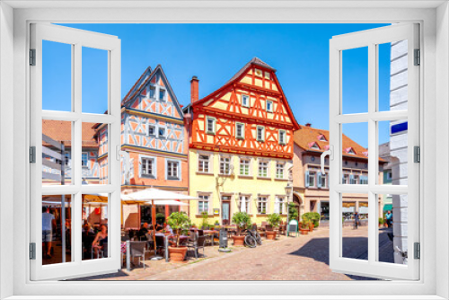 Fototapeta Naklejka Na Ścianę Okno 3D - Altstadt, Ladenburg, Baden Württemberg, Deutschland 