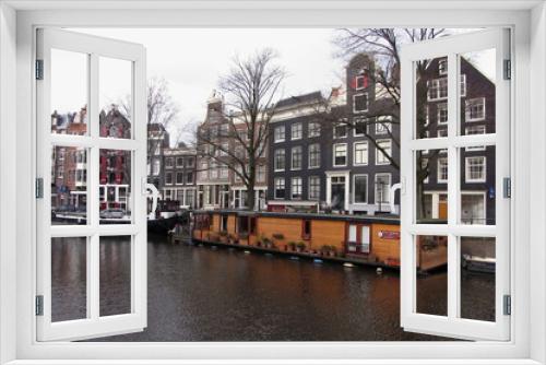 Fototapeta Naklejka Na Ścianę Okno 3D - Canal de Amsterdam 