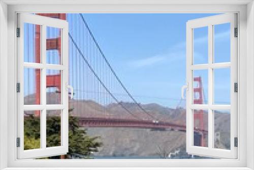Fototapeta Naklejka Na Ścianę Okno 3D - golden gate bridge