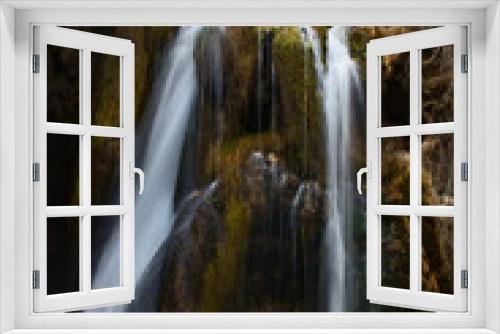 Fototapeta Naklejka Na Ścianę Okno 3D - Waterfall in forest