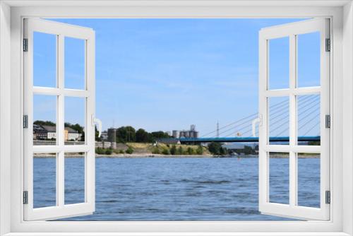 Fototapeta Naklejka Na Ścianę Okno 3D - Raiffeisenbrücke, Neuwieder Seite