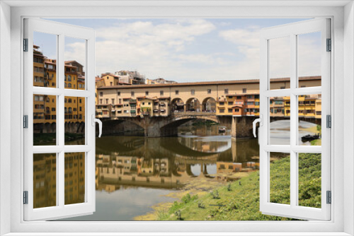 Fototapeta Naklejka Na Ścianę Okno 3D - Ponte Vecchio, Florenz