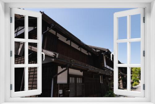 Fototapeta Naklejka Na Ścianę Okno 3D - 木曽路　妻籠宿の風景