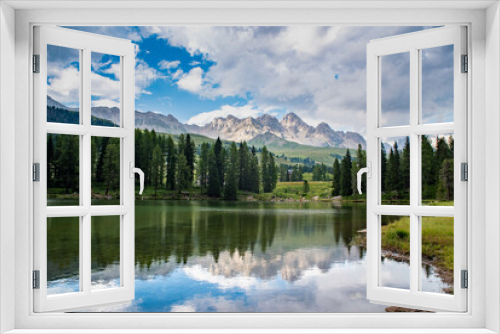 Fototapeta Naklejka Na Ścianę Okno 3D - laghi di montagna in estate