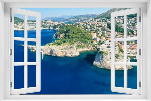 Fototapeta Naklejka Na Ścianę Okno 3D - Dubrovnik aerial drone 