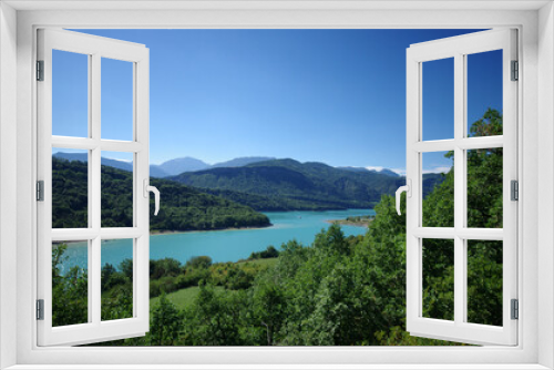 Fototapeta Naklejka Na Ścianę Okno 3D - lac de Monteynard - isère