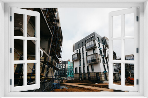 Fototapeta Naklejka Na Ścianę Okno 3D - the best investment in building stylish apartments in a residential neighborhood