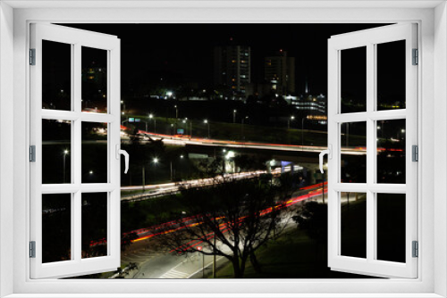 Fototapeta Naklejka Na Ścianę Okno 3D - Motion Speed Light on São José dos Campos
