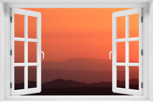 Fototapeta Naklejka Na Ścianę Okno 3D - sunset in the mountains-portugal