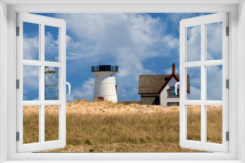 Fototapeta Naklejka Na Ścianę Okno 3D - Stage Harbor Lighthouse at Chatham, Cape Cod