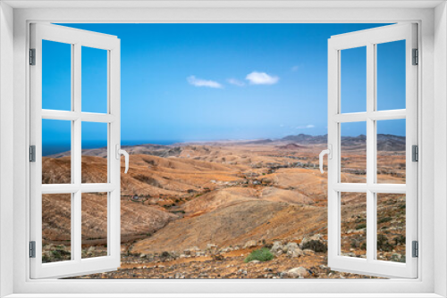 Fototapeta Naklejka Na Ścianę Okno 3D - Berglandschaft in der Nähe von Betancuria auf Fuerteventura