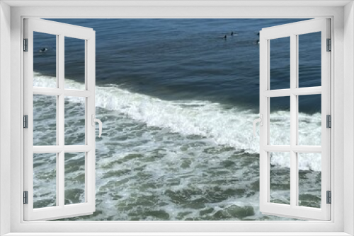 Fototapeta Naklejka Na Ścianę Okno 3D - ocean, ocean front, waves, California beaches, California, beach front, surfer, sandy beach, beach, landscape, summer, shore, nature, coast, wave, sea, surf, sand, tide, blue, travel, tropical, water,