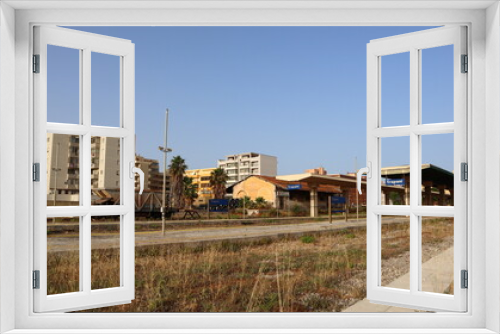 Fototapeta Naklejka Na Ścianę Okno 3D - Trapani, Sicily (Italy): Trapani Rail Station