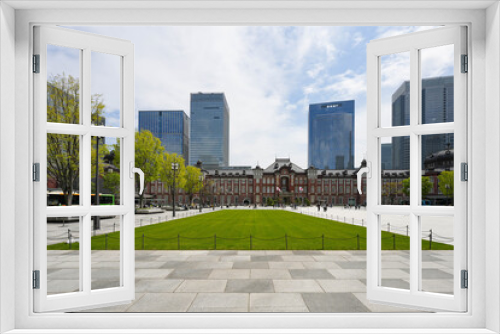 Fototapeta Naklejka Na Ścianę Okno 3D - 東京駅丸の内北口から見た全景
