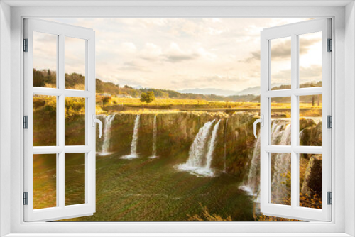 Fototapeta Naklejka Na Ścianę Okno 3D - waterfall in fall