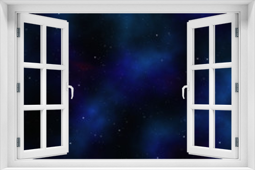 Fototapeta Naklejka Na Ścianę Okno 3D - Blue space nebula