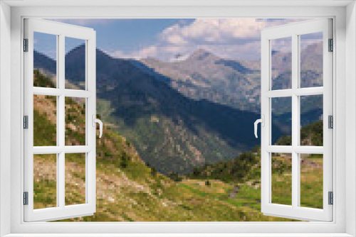 Fototapeta Naklejka Na Ścianę Okno 3D - Andorra lakes on Tristaina scenic view