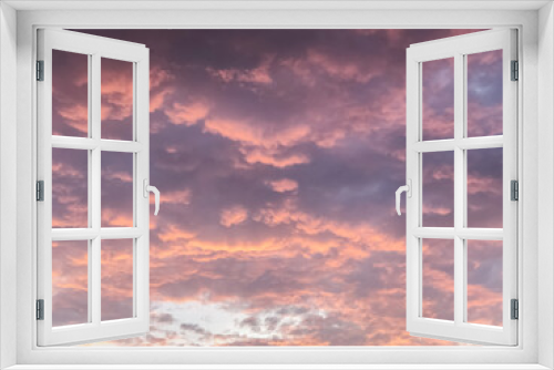 Fototapeta Naklejka Na Ścianę Okno 3D - pink clouds in the sky at sunset