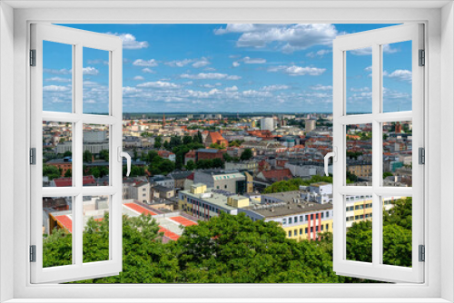 Fototapeta Naklejka Na Ścianę Okno 3D - View of the city of Bydgoszcz from above	